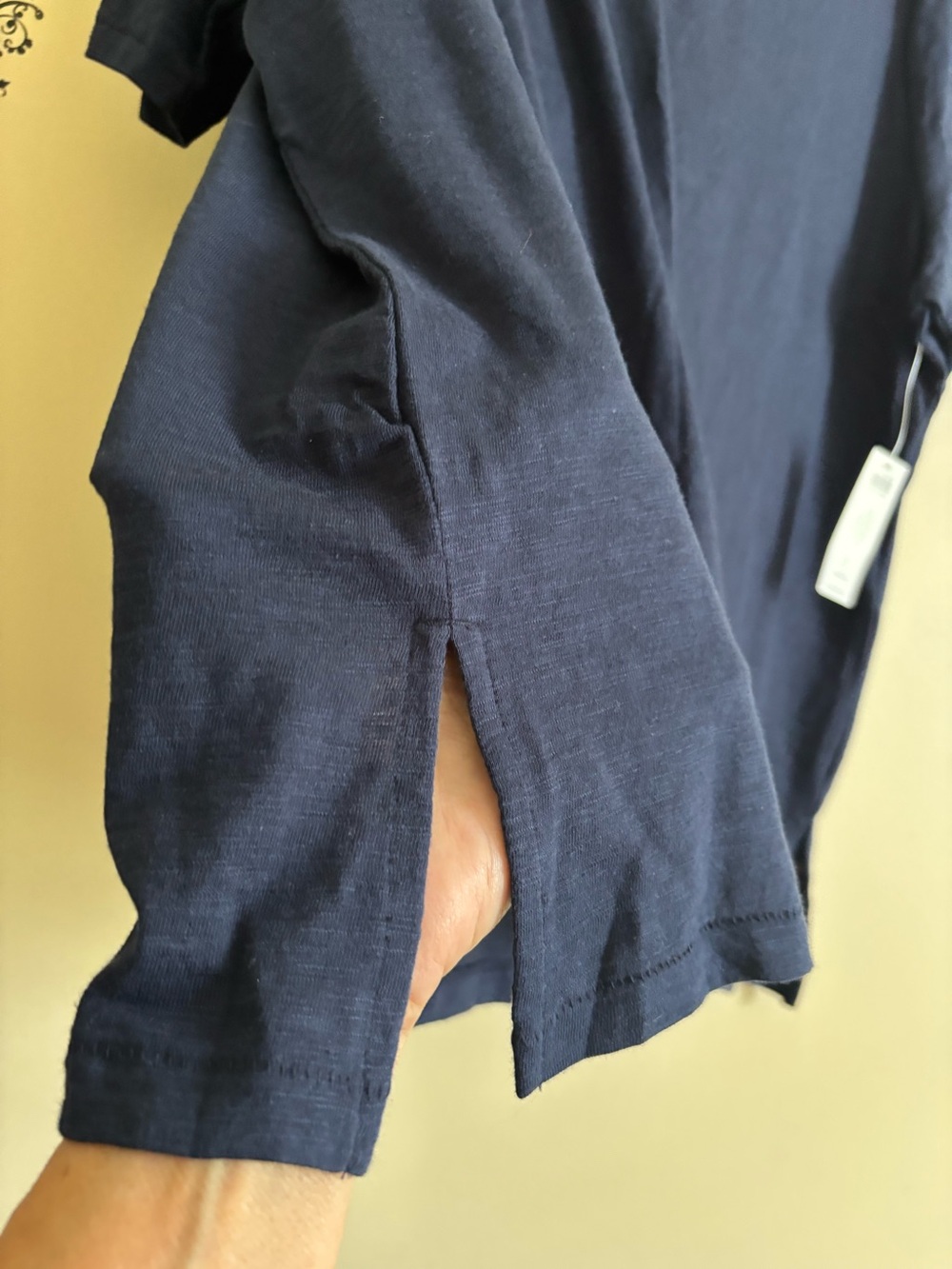 NWT Chicos blouse the ultimate tee size XL Chicos 3 Navy - Picture 6 of 6